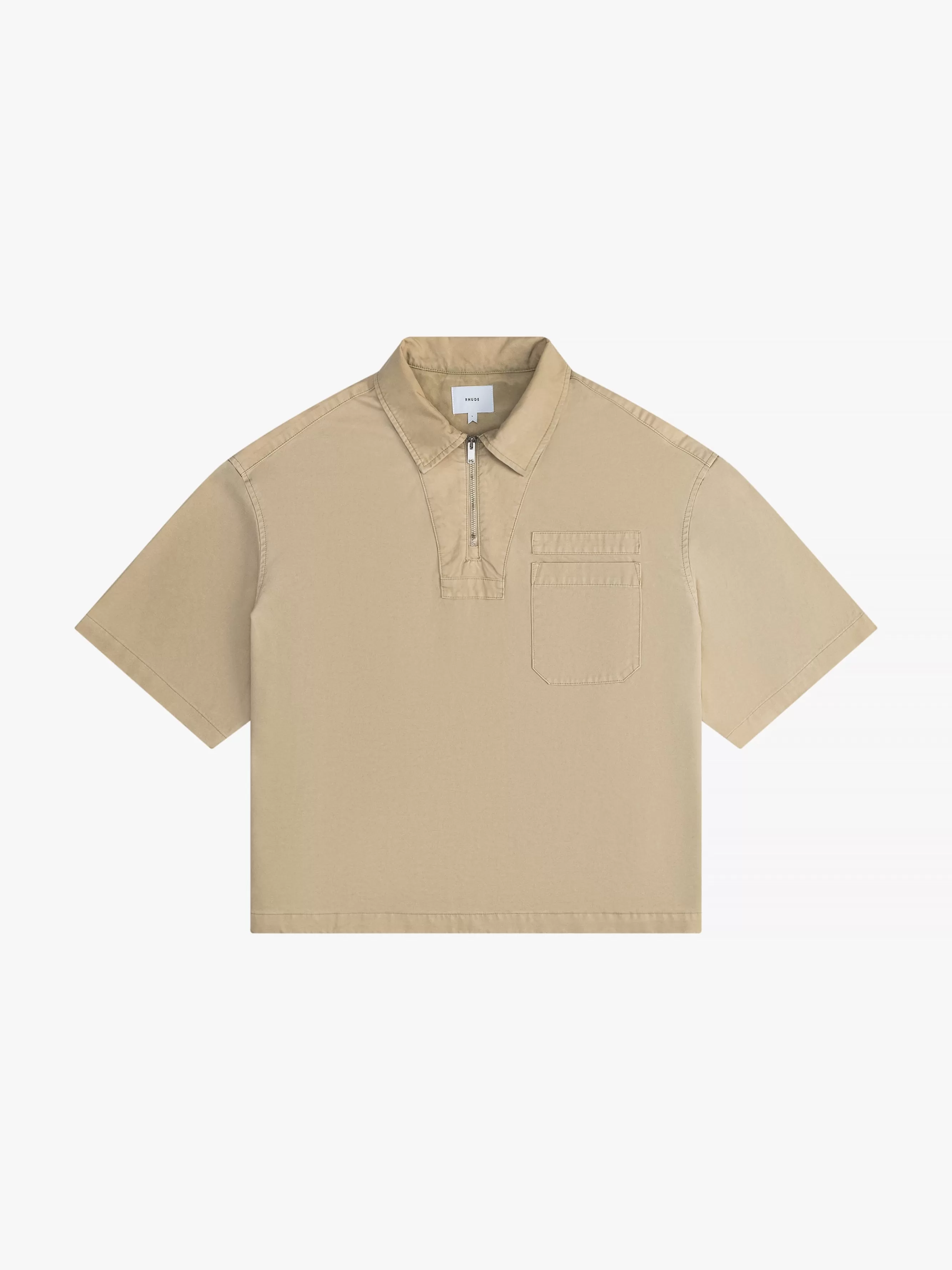 BOXY HALF-ZIP SPRAY SHIRT | RHUDE Best Sale