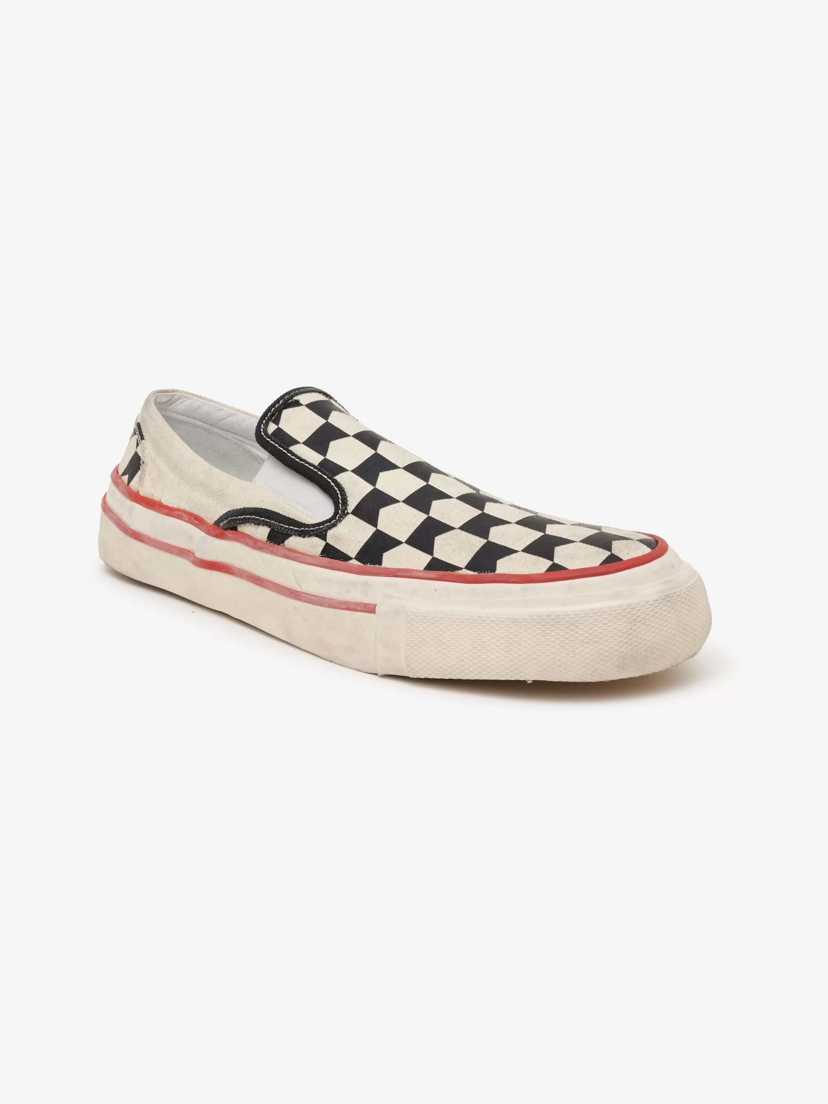 CHEVRON CHECKERED SLIP ON SNEAKER | RHUDE Clearance