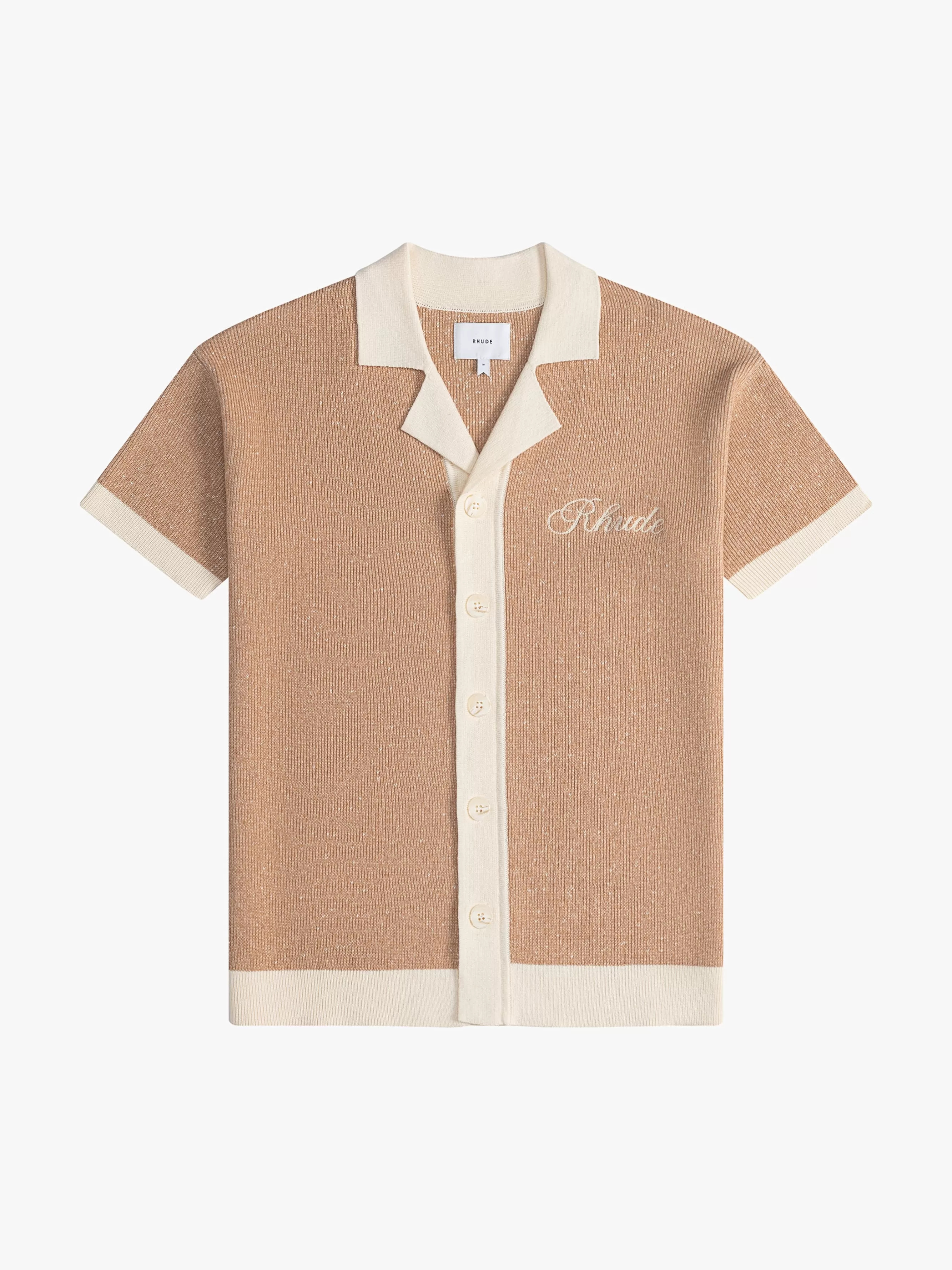 CONTRAST KNIT BUTTON-UP POLO | RHUDE Cheap