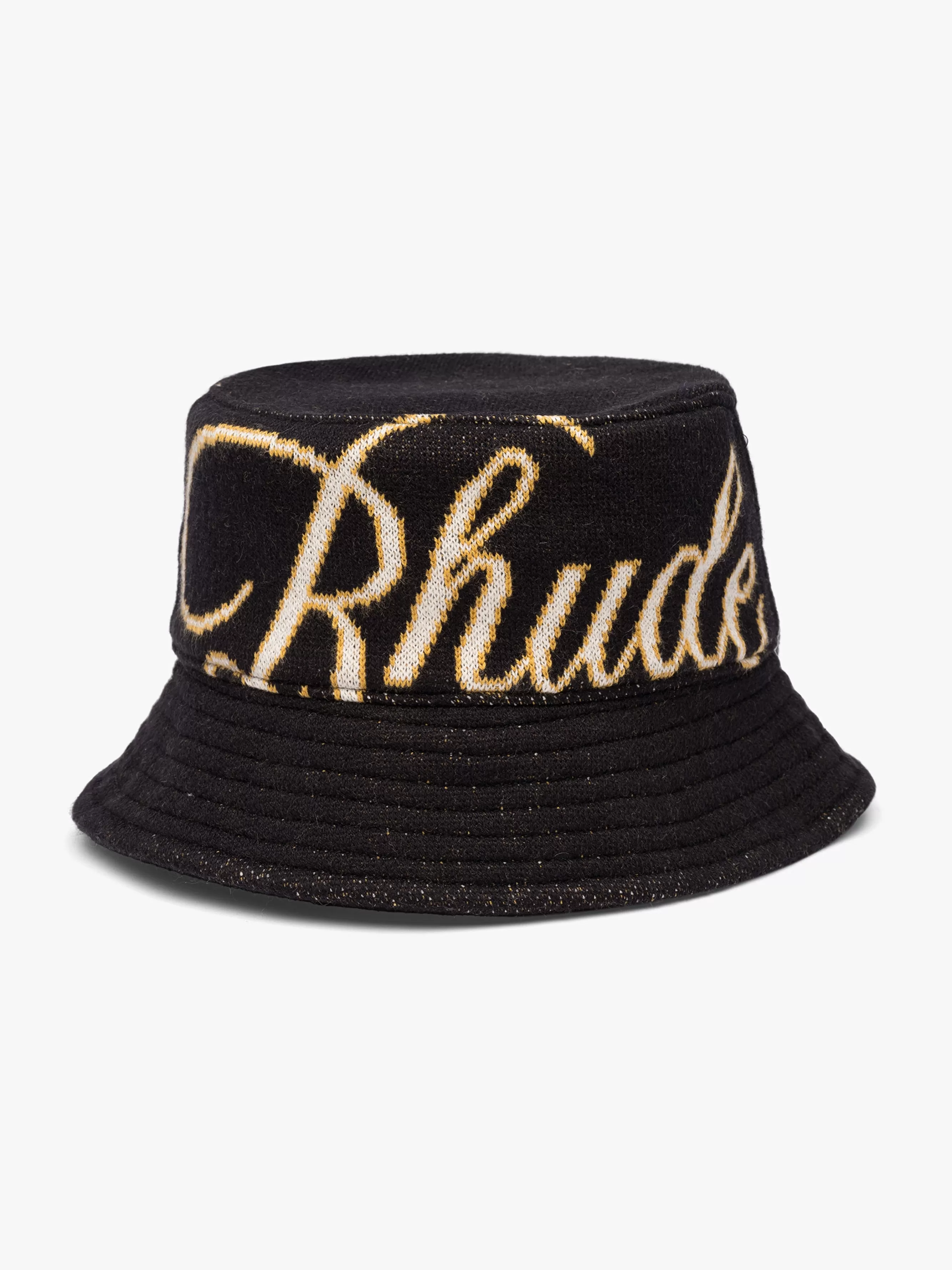 KNIT SCRIPT BUCKET HAT | RHUDE Outlet