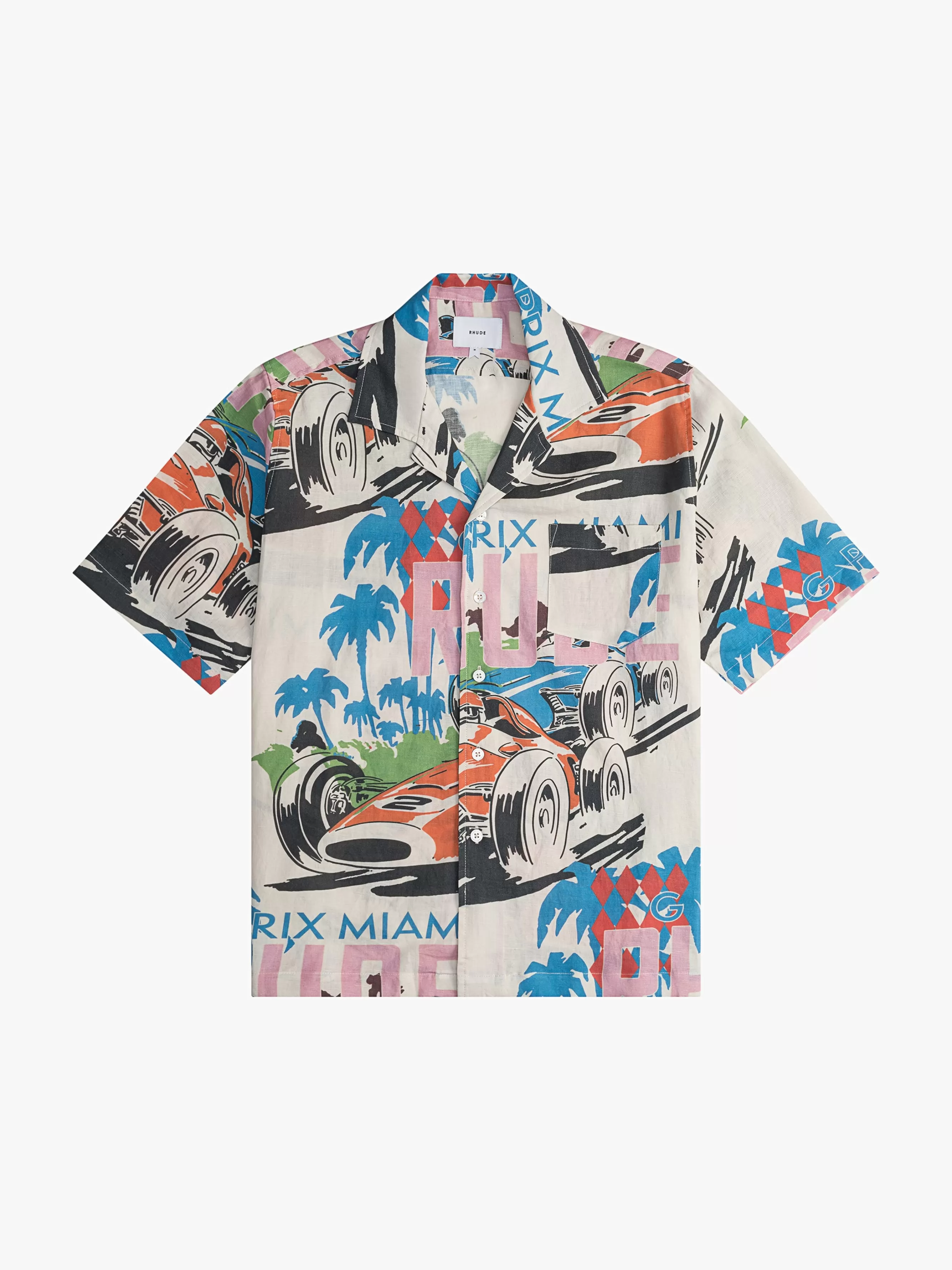 LINEN GRAND PRIX BUTTON UP | RHUDE Best Sale