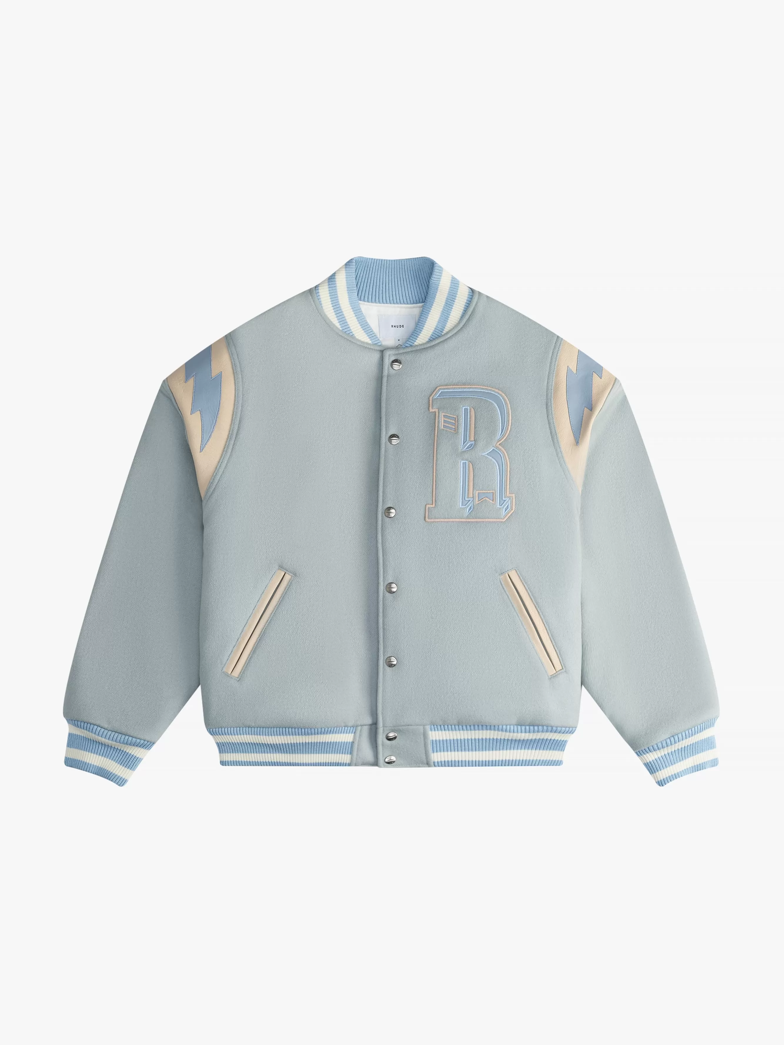 MINT WOOL LIGHTNING VARSITY | RHUDE Best Sale