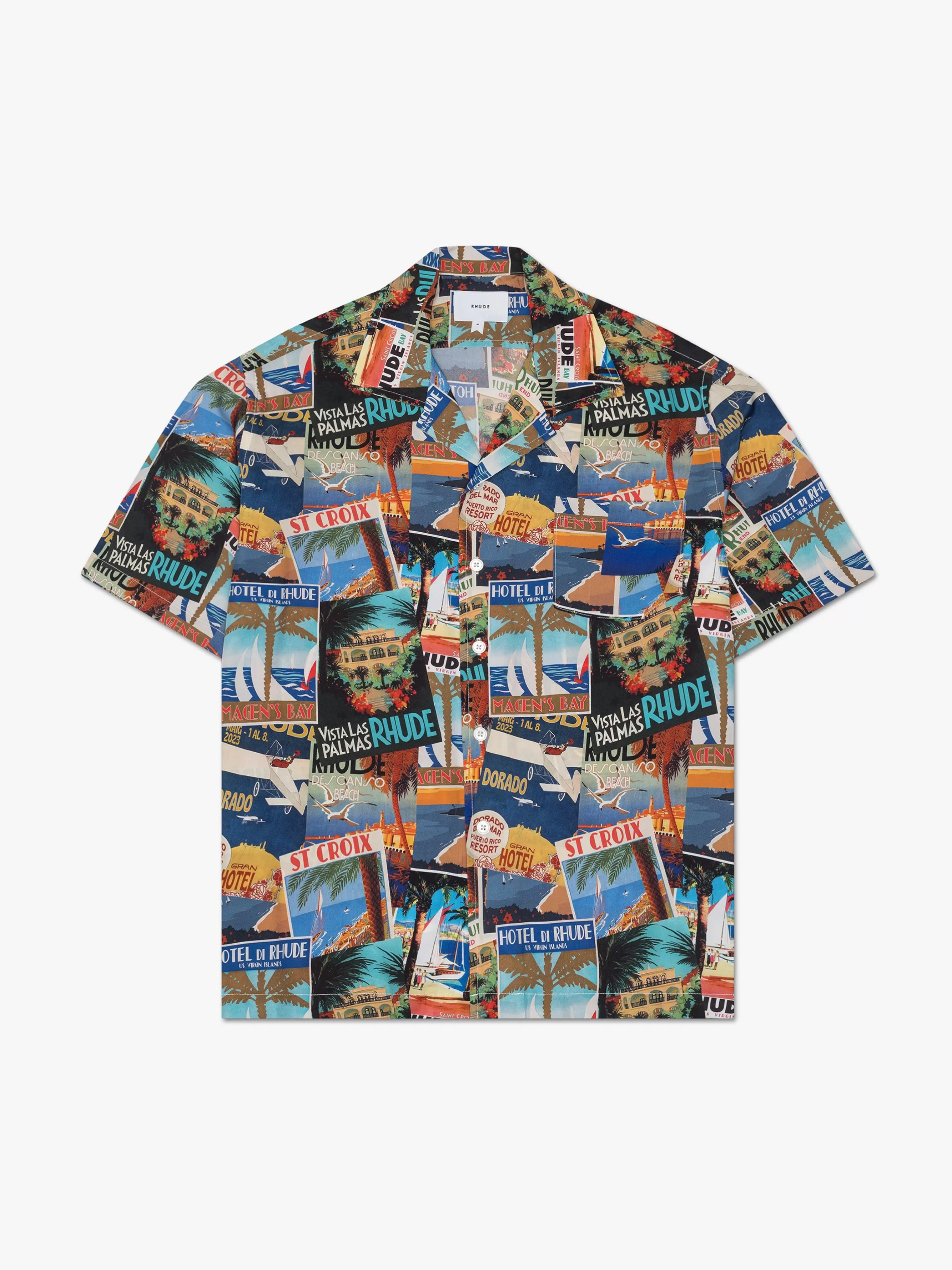 POSTCARD SILK SHIRT | RHUDE Hot