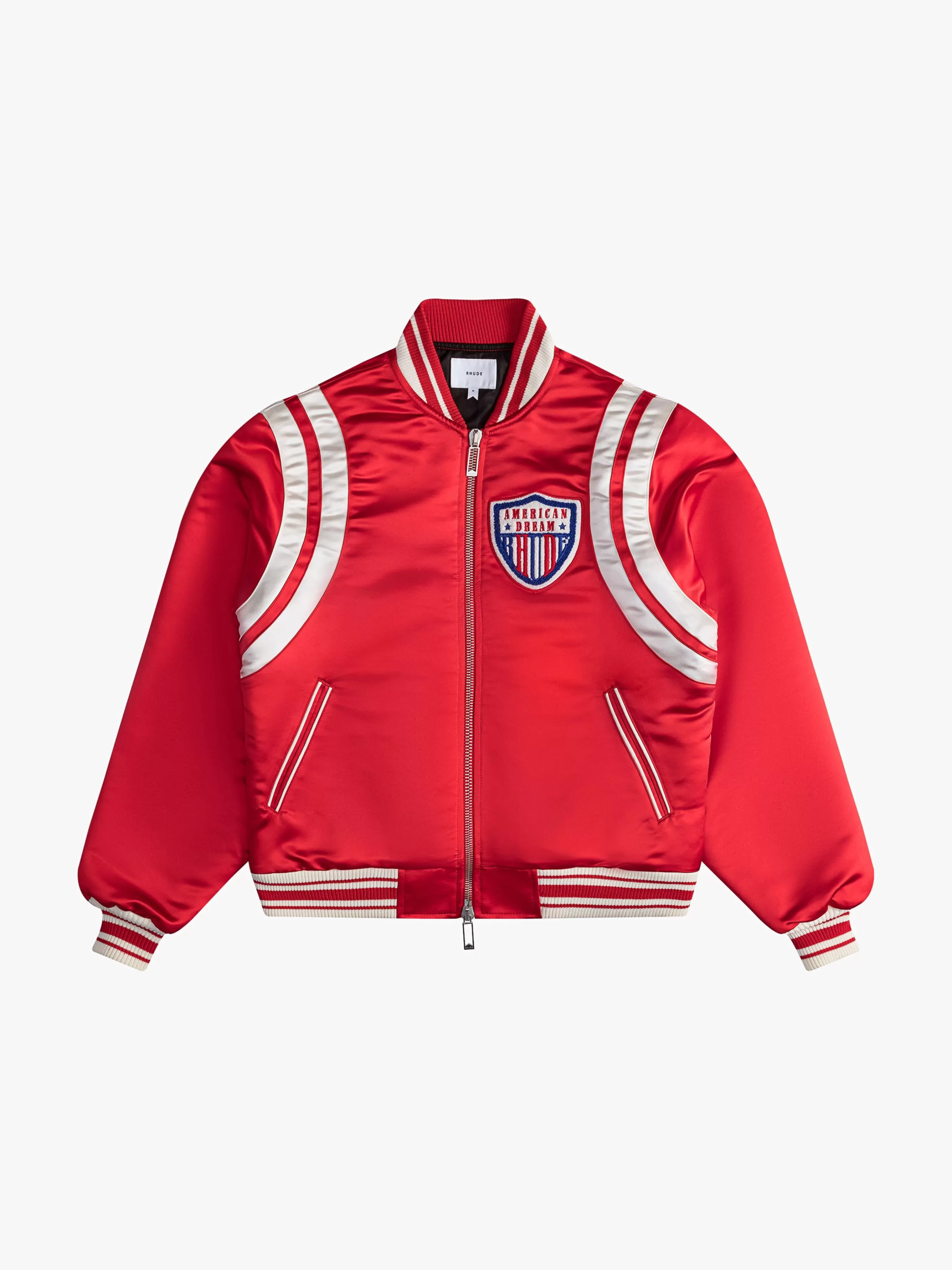 SATIN VARSITY JACKET | RHUDE Cheap