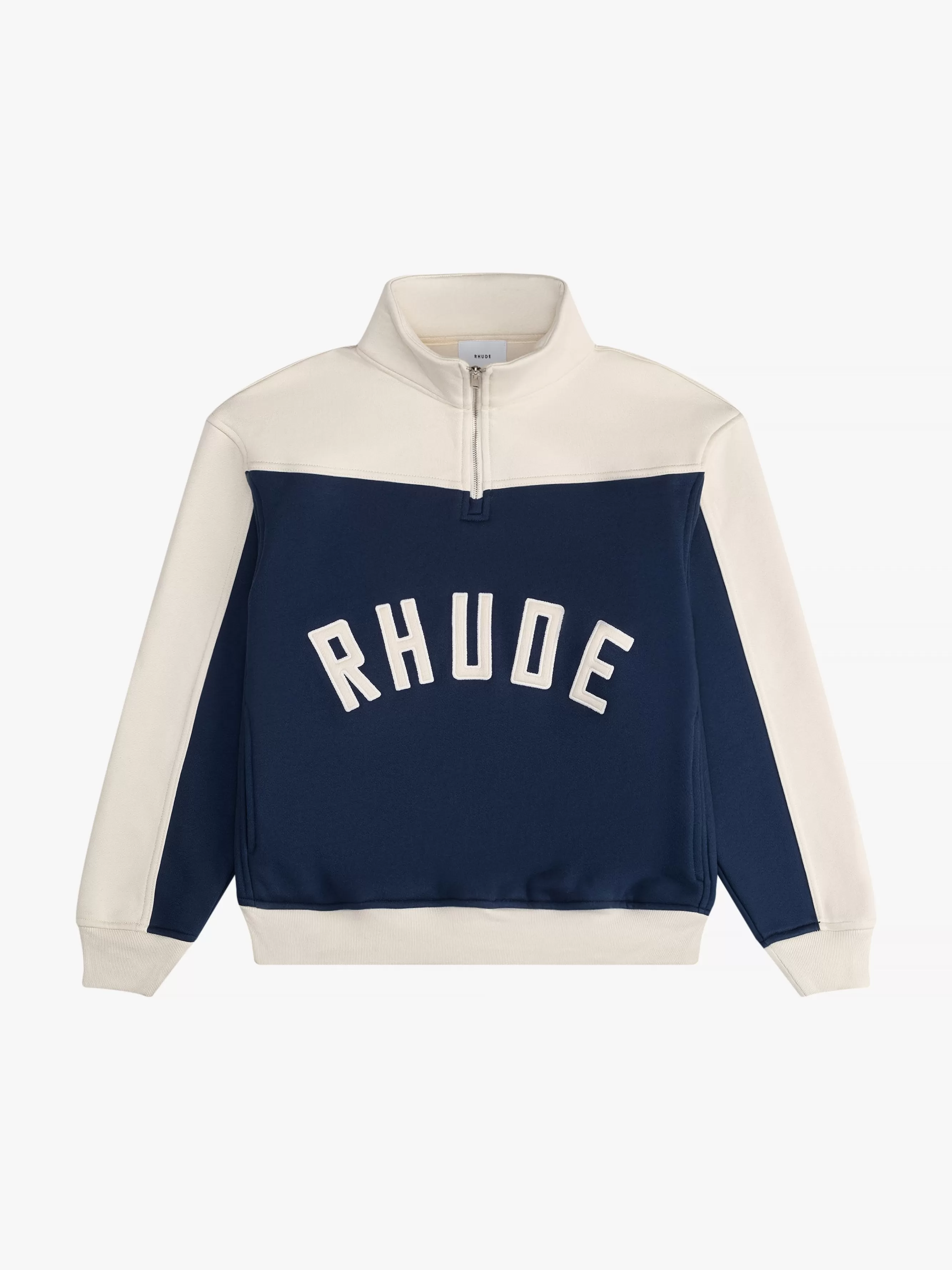 CONTRAST QUARTER-ZIP VARSITY | RHUDE New