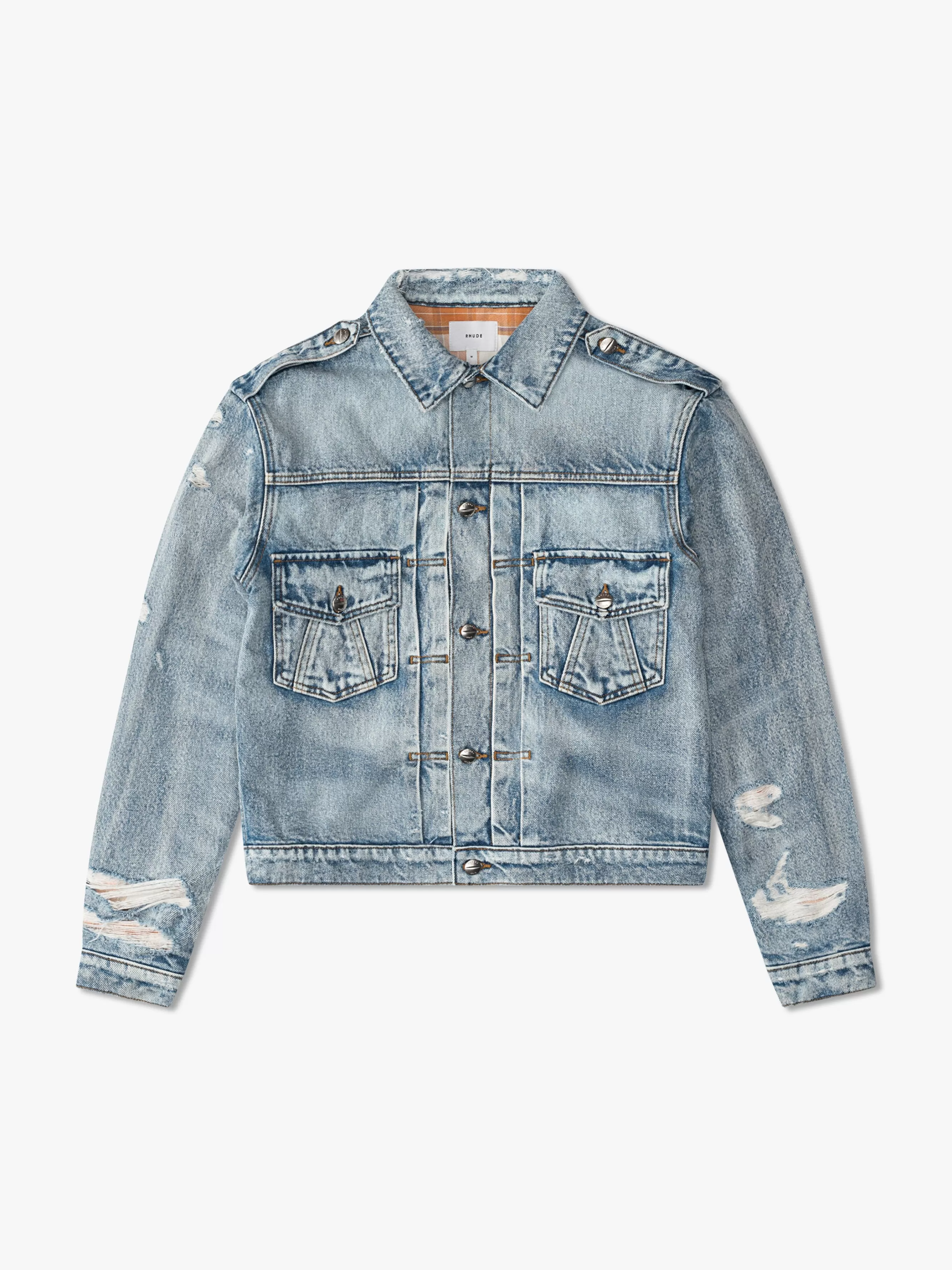 DENIM TRUCKER JACKET | RHUDE Cheap