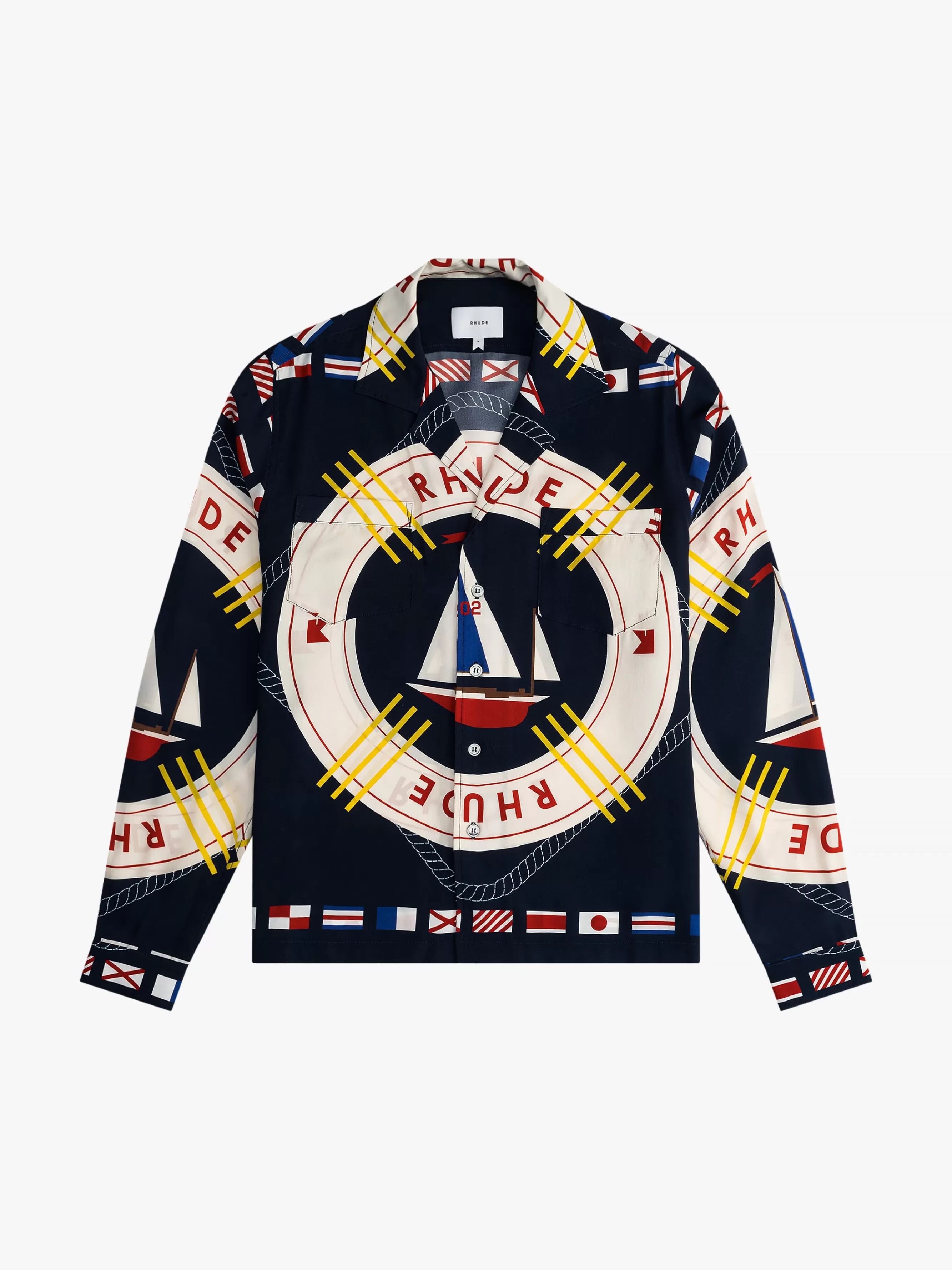 FLAG SAIL LS SILK SHIRT | RHUDE Fashion