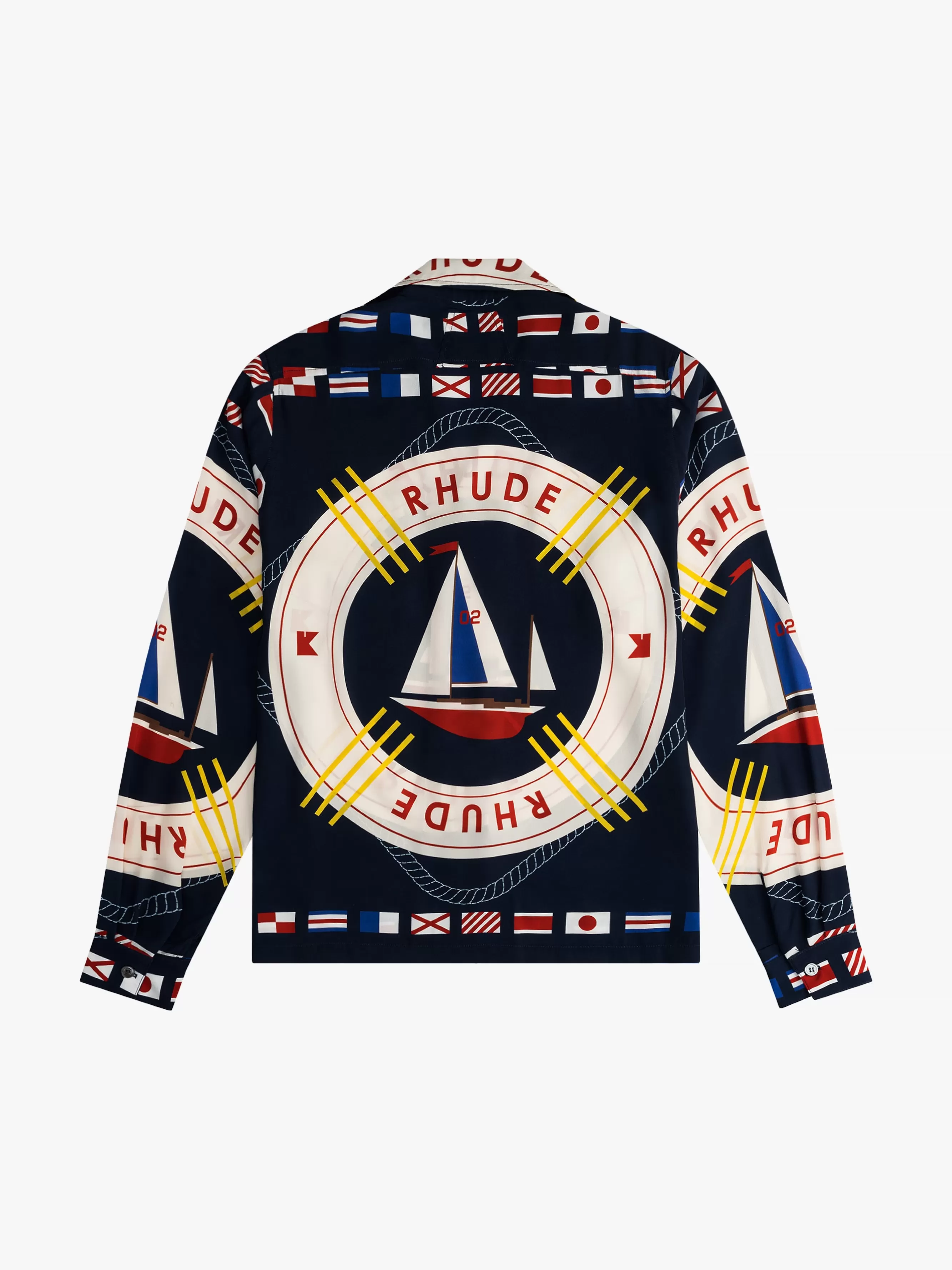 FLAG SAIL LS SILK SHIRT | RHUDE Fashion