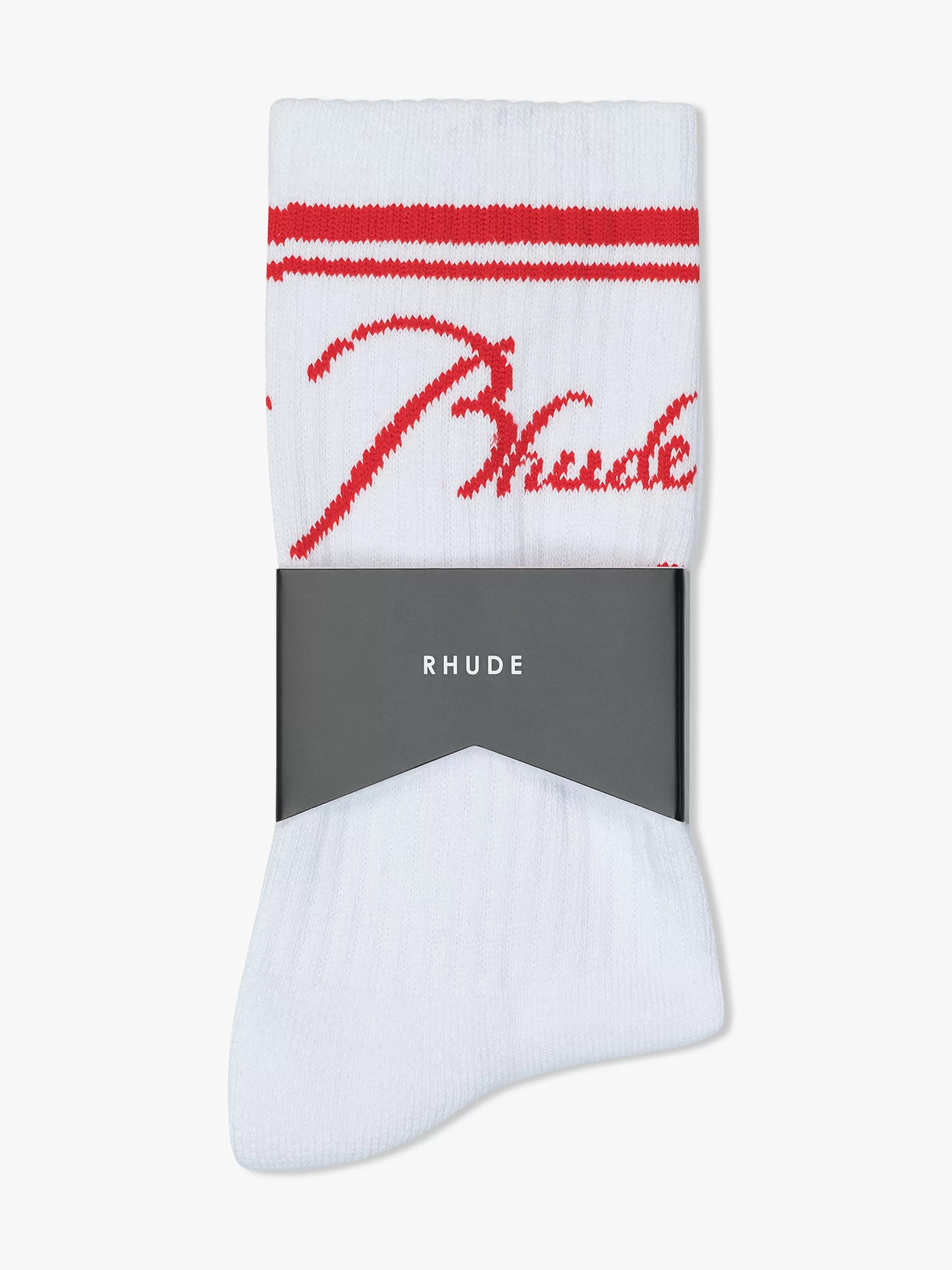 SCRIPT LOGO SOCK | RHUDE Hot