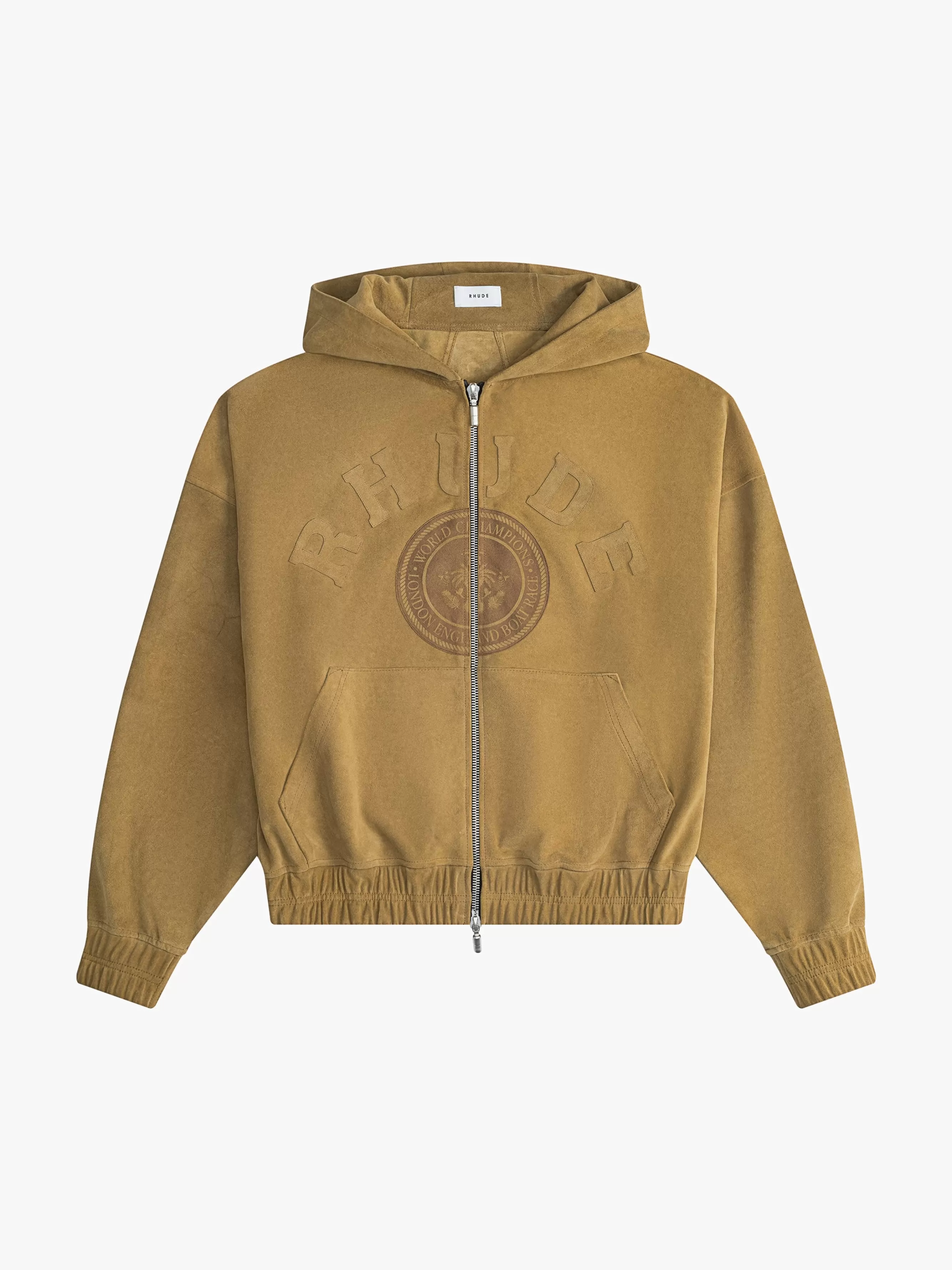 SUEDE CREST HOODIE | RHUDE Store