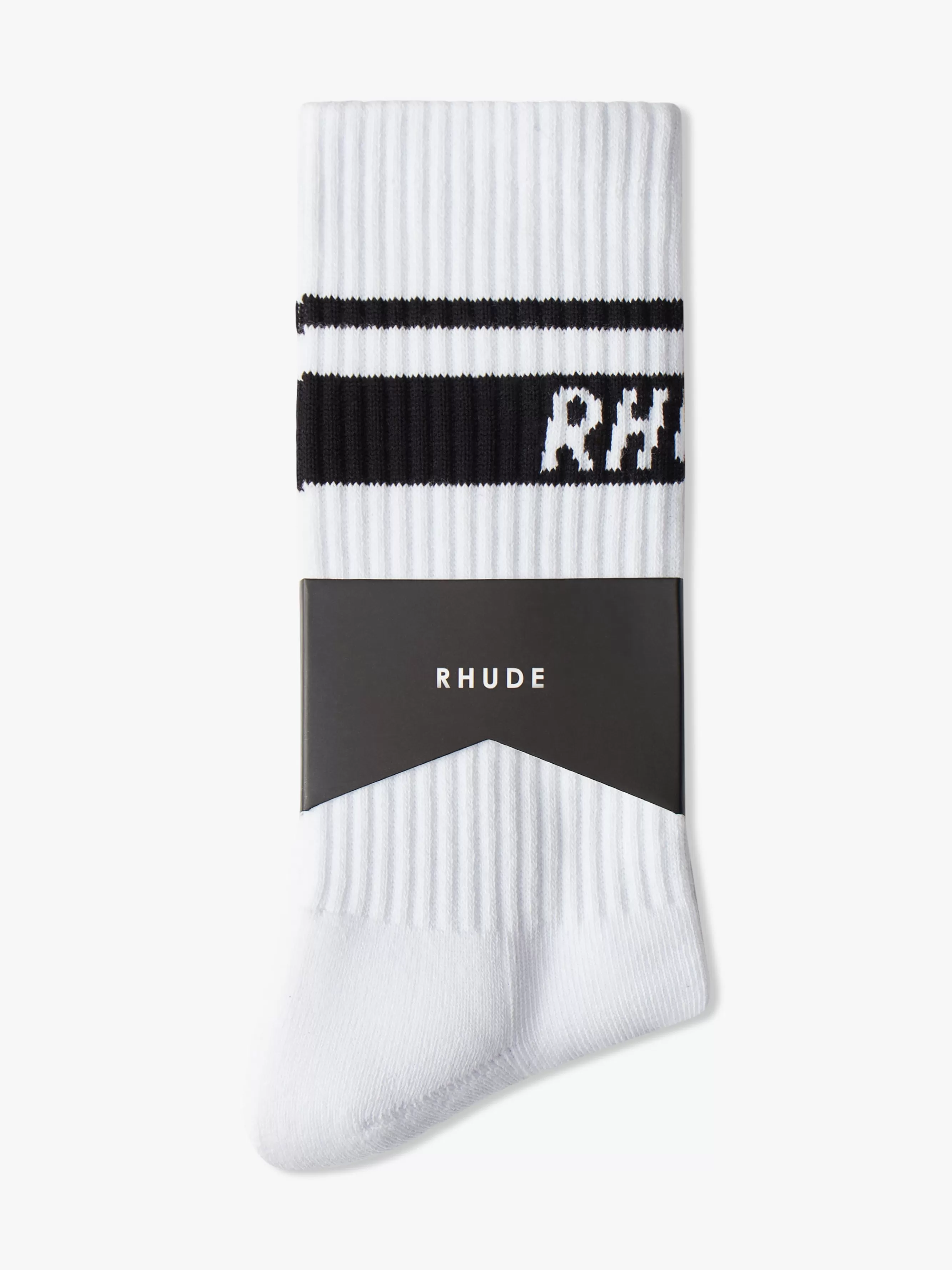 TWO STRIPE LOGO SOCKS | RHUDE Clearance