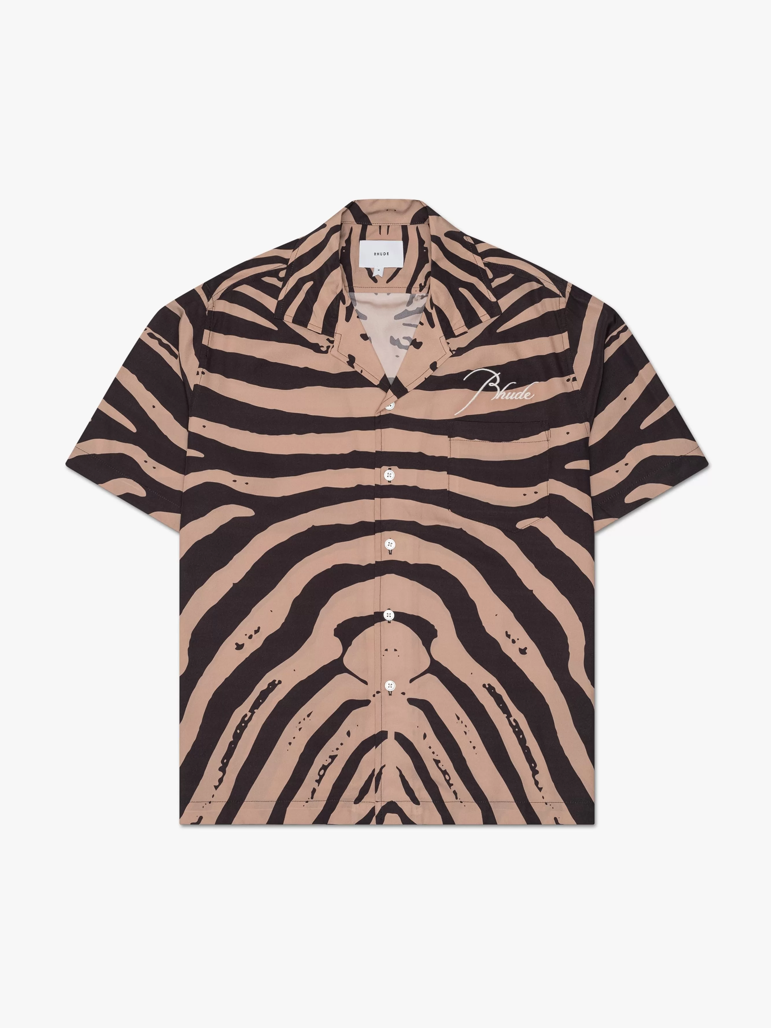 ZEBRA SILK BUTTON DOWN | RHUDE Outlet